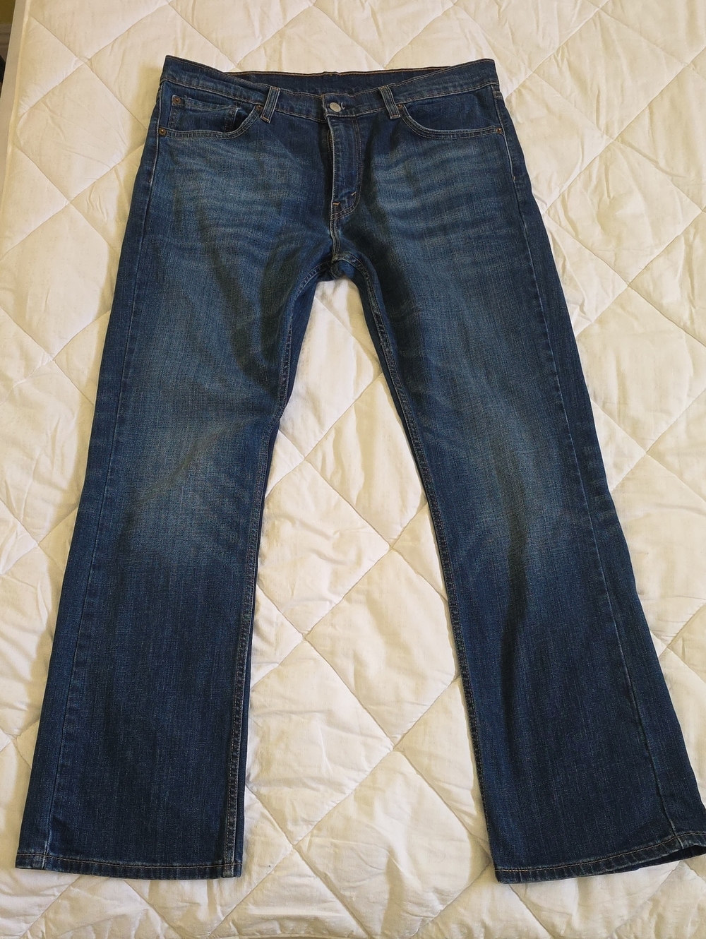 Levi's Men's Bootcut Jeans in Dark Blue Wash 36x32